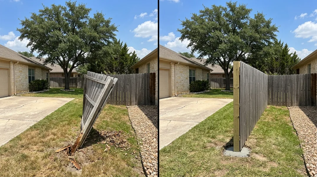 Why San Antonio Fences Lean: Clay Soil, Caliche and Rotted Posts, the Right Fix