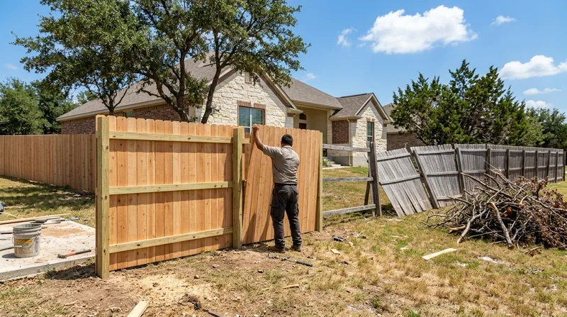Storm Damage Fence Repair San Antonio